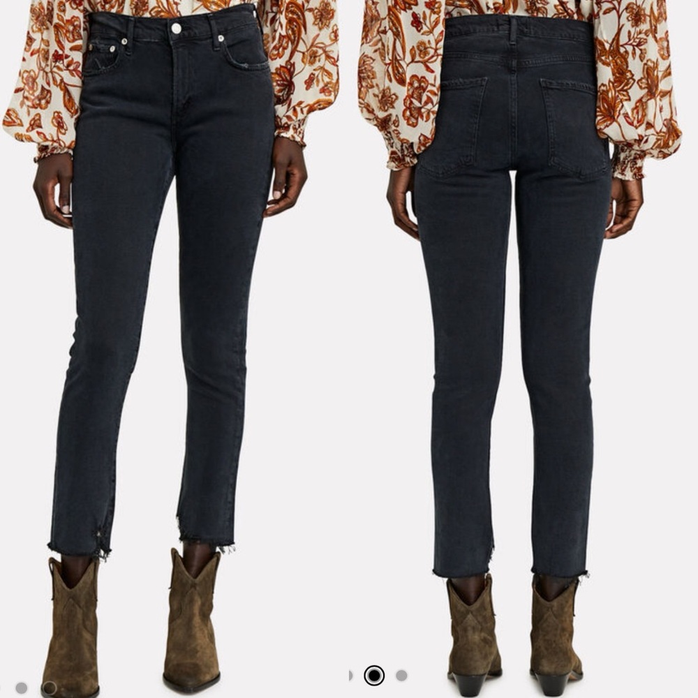 AGOLDE Toni Slim Straight-Leg Jeans
